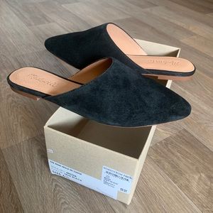 Madewell the remi mule black suede
